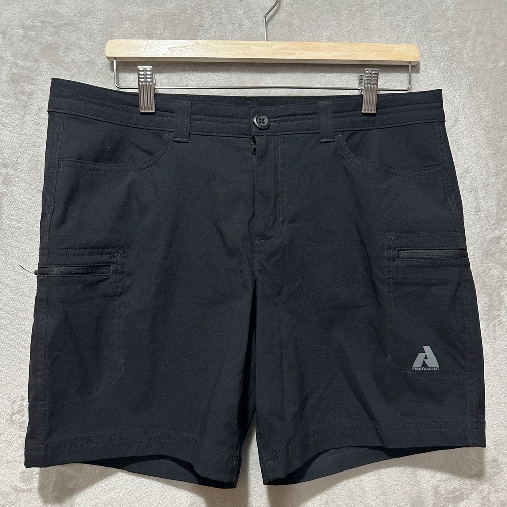 Eddie Bauer First Ascent Guide Shorts Womens 12 Black Hiking Cargo 79M/23WR